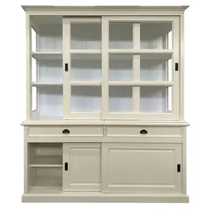 Jacksonport Display Cabinet Cream/White