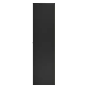 San Jose Ready assembled Contemporary Black Tall Double Wardrobe (H)1960mm (W)740mm (D)520mm