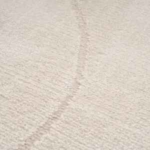 Cream Beige Scandi Style Velvety Soft Rug 120x170cm