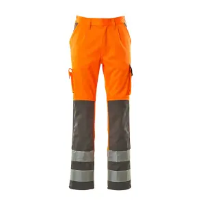 Mascot Safe Compete Olinda Trousers - Hi-Vis Orange/Anthracite   (31.5) (Leg Length - Regular)