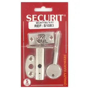 Securit Security Door Bolt Set Steel (One Size)