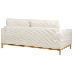 2 Seater Jumbo Cord Sofa Light Beige SIGGARD