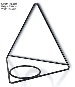 Wall mounted bracket plant pot holder indoor, 2 sizes, 3 shape, modern Triangle Large