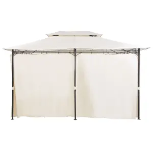 Beliani Mediterranean Gazebo Beige COLOS