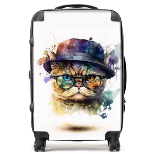 Shorthair Cat Splashart Suitcase - Medium