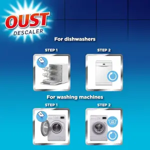 Oust Dishwasher & Washing Machine Descaler (2 Sachets) (Pack of 3)