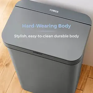 50L Rectangular Sensor Bin Grey