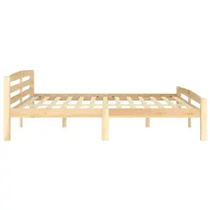 Berkfield Bed Frame Solid Pinewood 200x200 cm