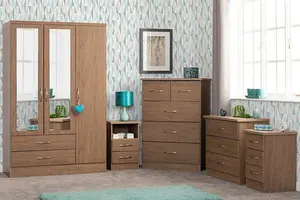 Nevada 3+2 Drawer Chest in Sonoma Oak Effect