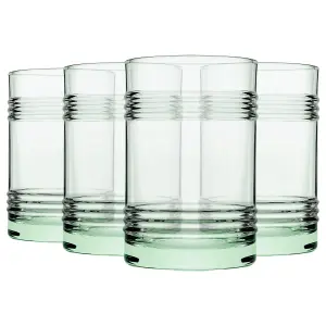 Pasabahce Aware Tincan Recycled Highball Glasses - 490ml - Green - Pack of 4