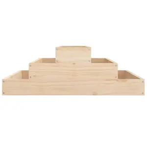 Berkfield Planter 80x80x27 cm Solid Wood Pine