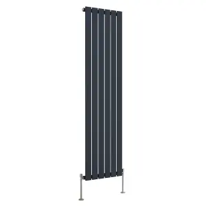 Right Radiators 1600x408 mm Vertical Single Flat Panel Designer Radiator Central Heating Rads Anthracite