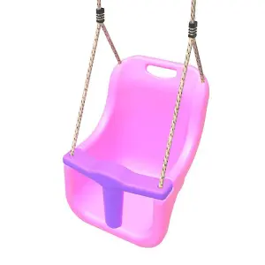 Rebo Baby Swing Seat with Soft-Touch Ropes - Pink