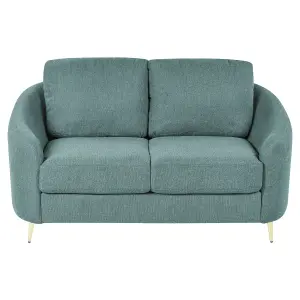 2 Seater Fabric Sofa Green TROSA