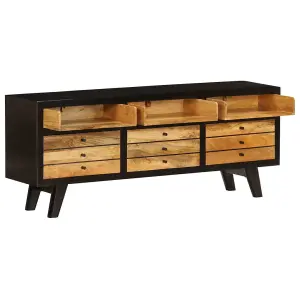 Berkfield TV Cabinet Solid Mango Wood 120x30x50 cm