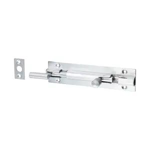 TIMCO Necked Barrel Bolt Satin Chrome - 100 x 25mm