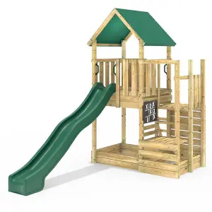 Rebo Modular Wooden Climbing Frame Adventure Playset - M11 Stepup