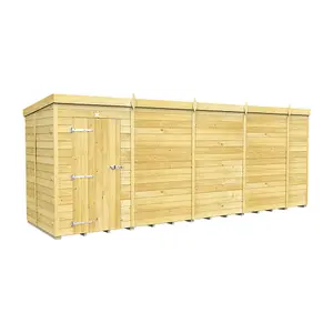 DIY Sheds 18x5 Pent Shed - Single Door Without Windows