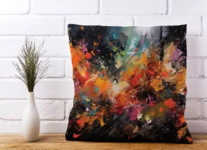 A Vibrant Abstract Painting Cushions 60cm x 60cm