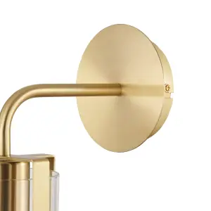 GoodHome Saiphi Contemporary Gold effect Wall light