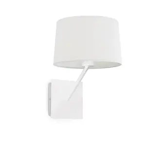 Luminosa Handy 1 Light Indoor Wall Lamp White, E27