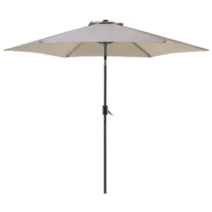 Market Garden Parasol 2.7 m Taupe Beige VARESE