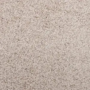 Shaggy Rug PAMPLONA High Pile Modern Beige 80x150 cm