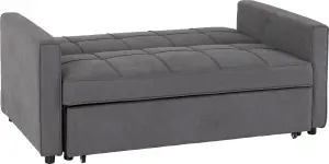 Astoria Sofa Bed in Grey Fabric Contemporary and minimalist