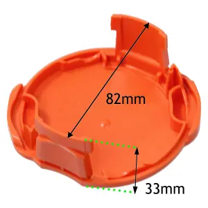 SPARES2GO Line Spool Cap Compatible with Flymo Sabre Trim Mighti-Trim Li Strimmer Trimmer