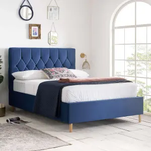 Birlea Loxley Small Double Ottoman Bed Blue