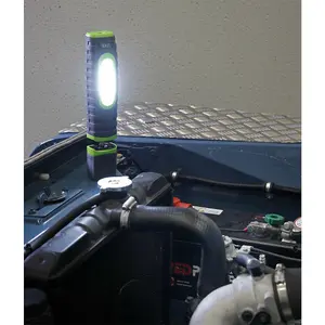 360 degree Swivel Inspection Light - 24 SMD & 3W SMD LED - Rechargeable - Green