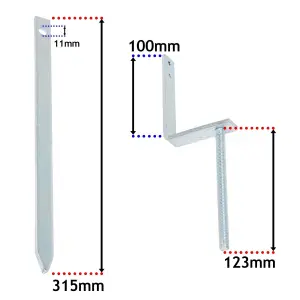 SPARES2GO Gutter Rise & Fall Bracket Universal Galvanised Steel Adjustable Fascia Support Kit