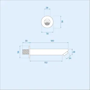 Flora Concealed 3 Way Thermostatic Shower Mixer Valve Slim Head & Bath Filler