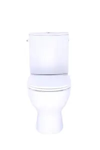 GoodHome Cavally compact White Close-coupled Toilet set with Soft close seat & Close coupled cistern