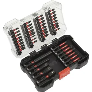 44-Piece Impact Grade Power Tool Bit Set with S2 Steel Bits and Durable Storage Case