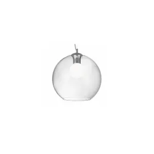 Luminosa Nemo Large Globe Ceiling Pendant Clear, E27