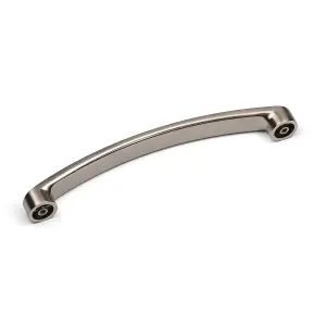 Nickel Kitchen Cupboard Handle Brushed Silver Bar 160mm Hole Centres