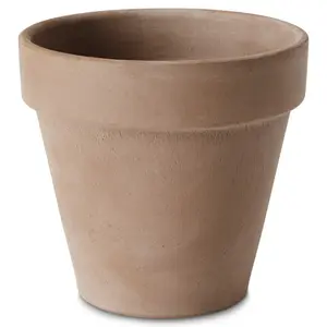 Verve Laleh Brown Terracotta Plant pot (Dia) 13.1cm, (H)11.3cm, 1L