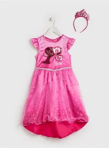 Barbie Pink Dress & Tiara (9-10 Years) - Tu Clothing By Sainsburys