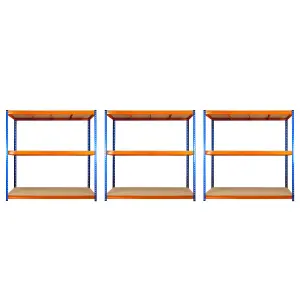 3 Bays of 3 Tier ULTRA HEAVY DUTY Storage Racking 1800h x 1800w x 450d mm 350kg