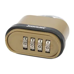 Silverline Zinc Alloy Combination Padlock 4-Digit