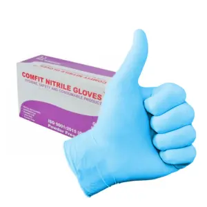 Comfit Large Blue Nitrile Disposable Gloves 100 pack