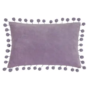 furn. Dora Velvet Pom Pom Feather Rich Cushion