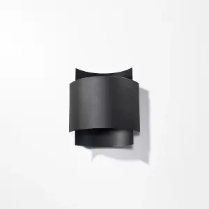 Impact Steel Black 1 Light Classic Wall Light