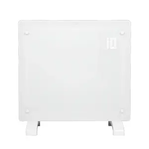 Devola White Heater Glass wall mount