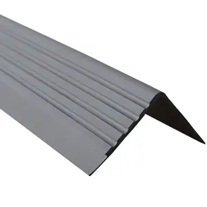 Non-slip stair  nosing rubber angle step edge PVC RDD 90cm dark gray