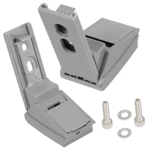 SPARES2GO Door Hinge compatible with Liebherr Fridge Freezer Refrigerator (Pack of 2 Hinges + Fixings)