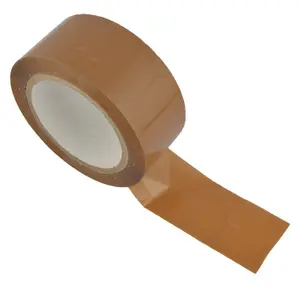 6 Rolls 50mm x 66m Brown Acrylic Super Sticky Packaging Tape for Sealing Parcels & Boxes