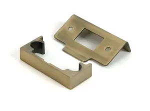 From The Anvil Aged Brass  1/2" Rebate Kit for Tubular Mortice Latch