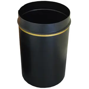 Eco Recycled Hooded Top Litter Bin - 90 Litre - Plastic Liner